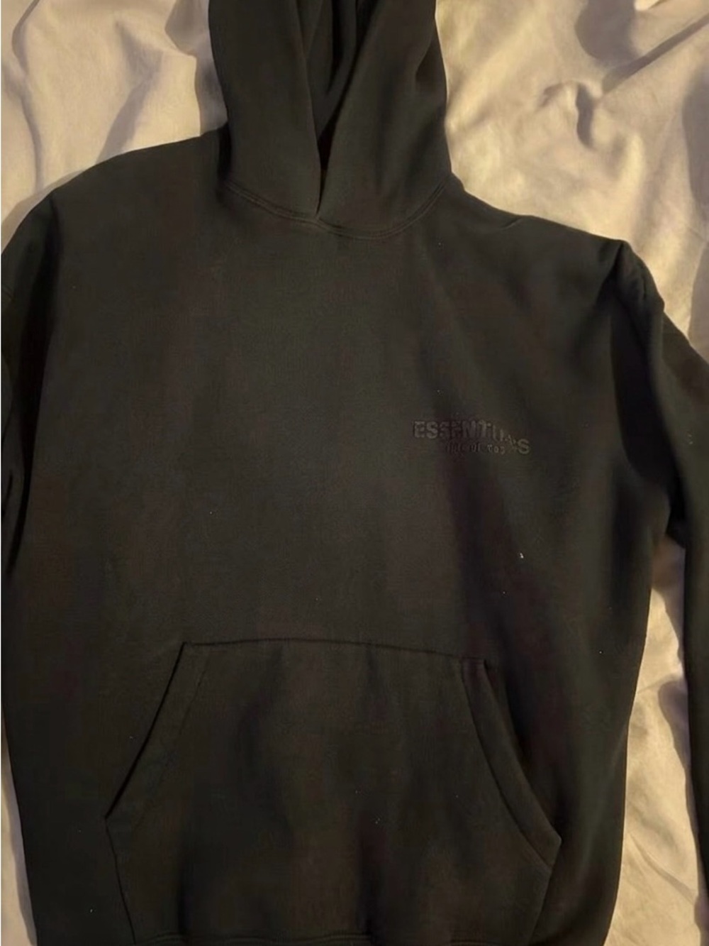 Fear of God Essentials Black Pullover Hoodie